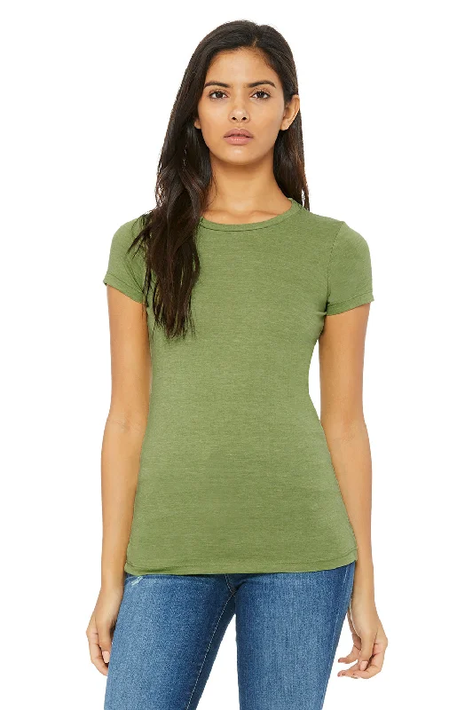 Bella + Canvas Womens The Favorite Short Sleeve Crewneck T-Shirt - Heather Green