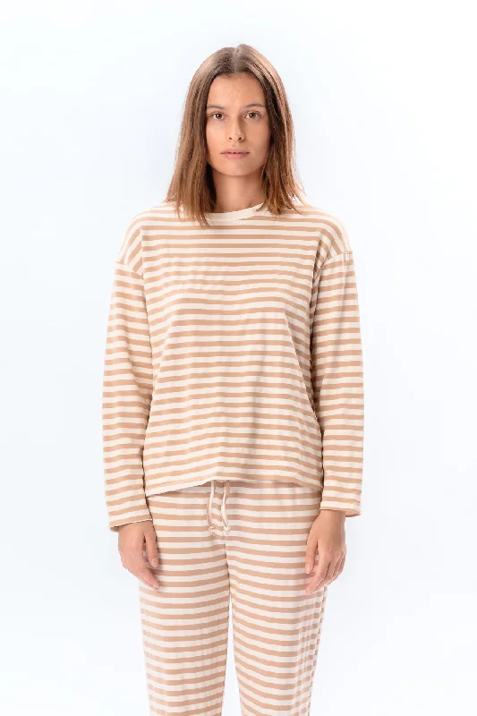 Stripped Shirt - Beige