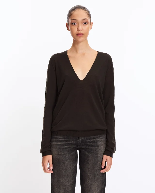 V-Neck Pull Knit