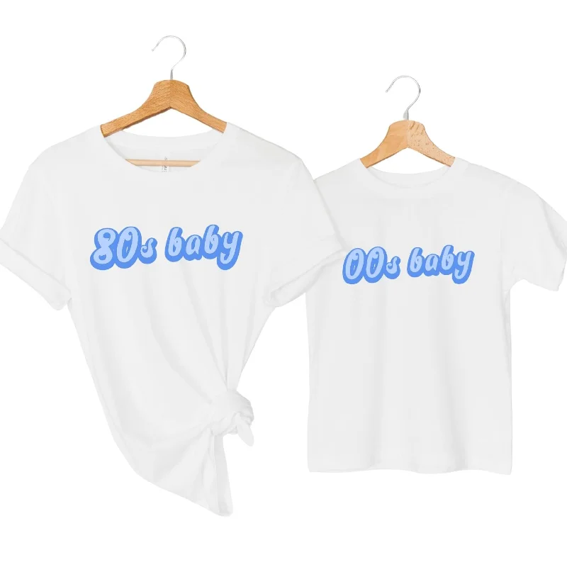 80s Baby & 00s Baby Matching Decade T-Shirts