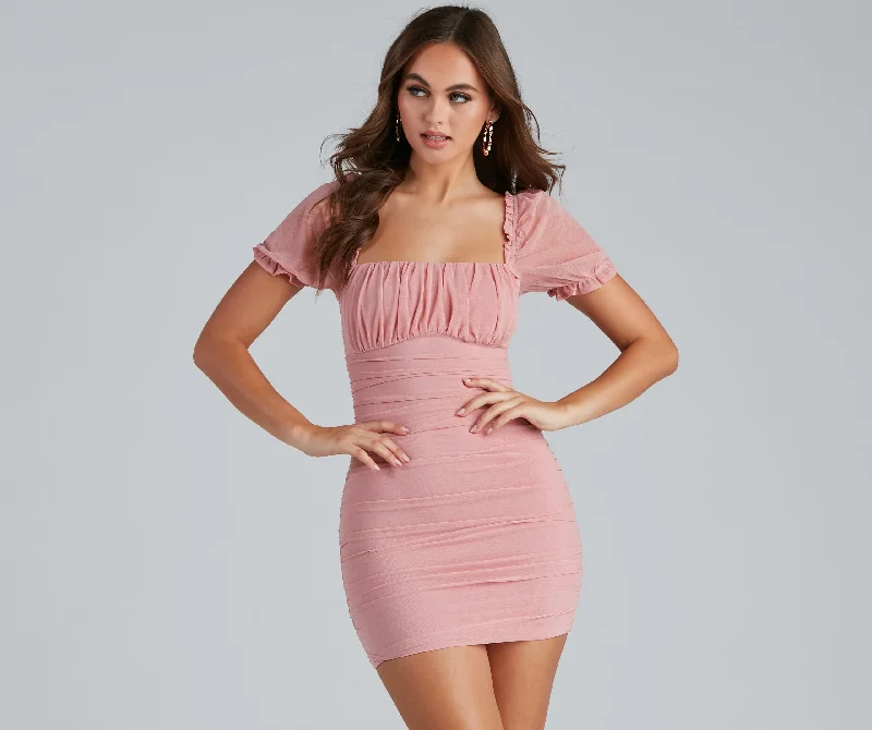 Romance In Ruffles Mini Dress