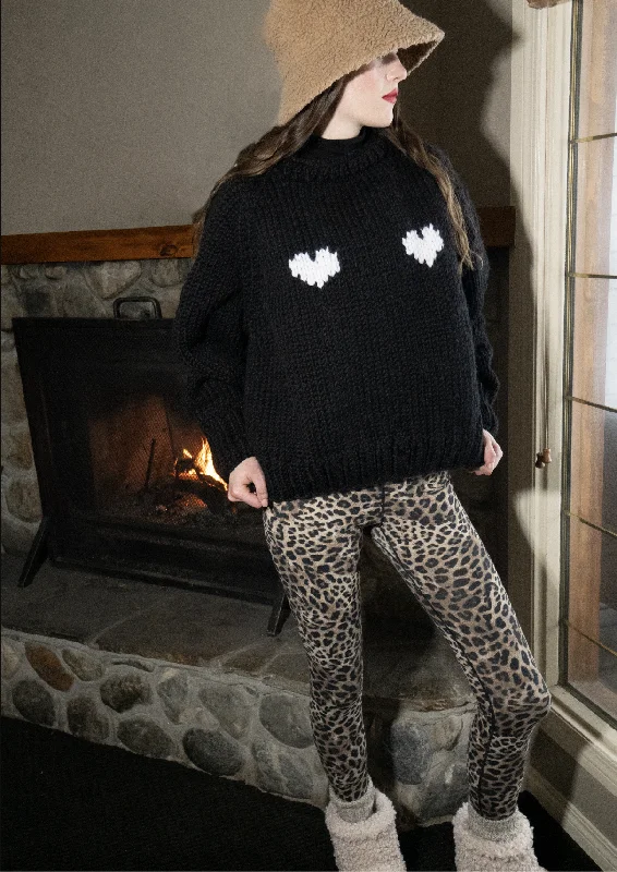 2 Hearts Slouchy Pullover - GOGO FAST