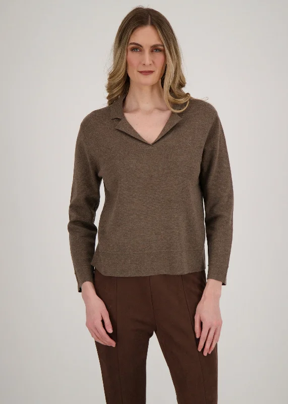 Spanner - Notch Collar Sweater -SALE