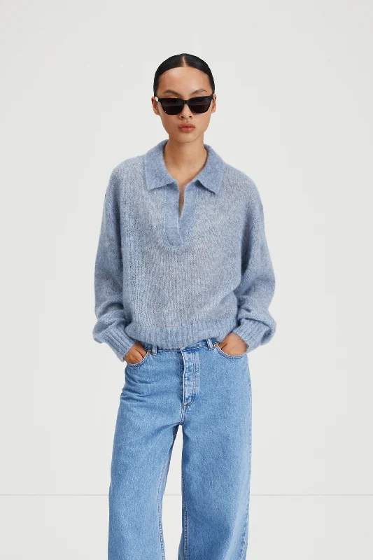 NAIRI SWEATER - DENIM BLUE