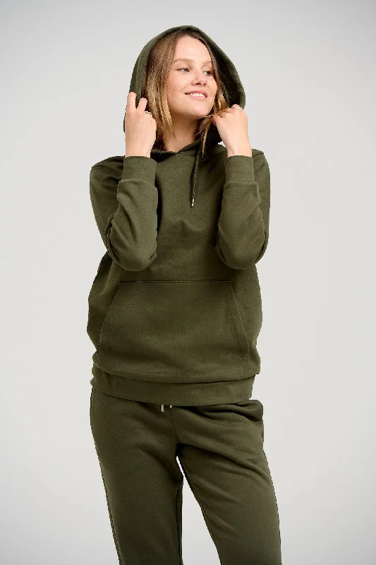 Basic Hoodie Sweat - Dark Green