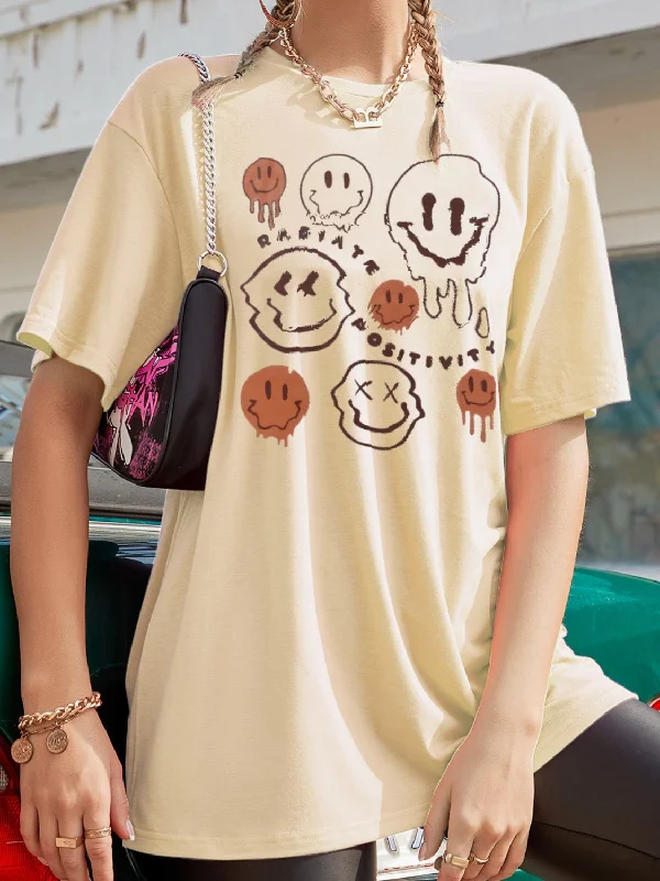 Graphic Round Neck Half Sleeve T-Shirt