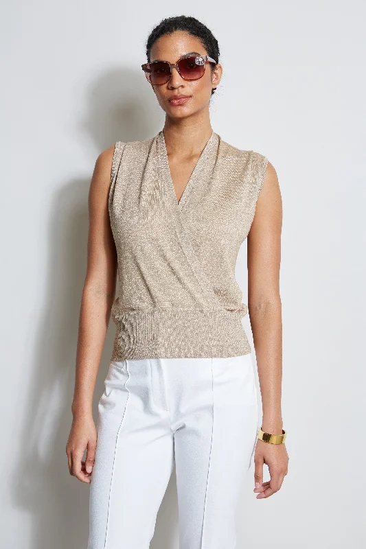 Faux Wrap Sweater