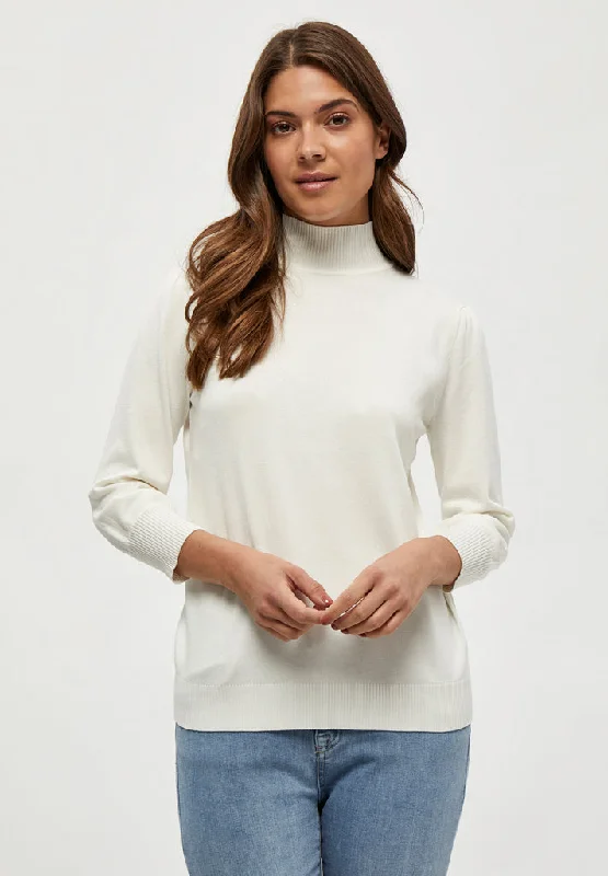 MSMersin Roll Neck Knit - Broken White