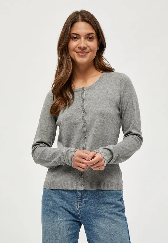 MSNew Laura Cardigan - Light Grey Melange