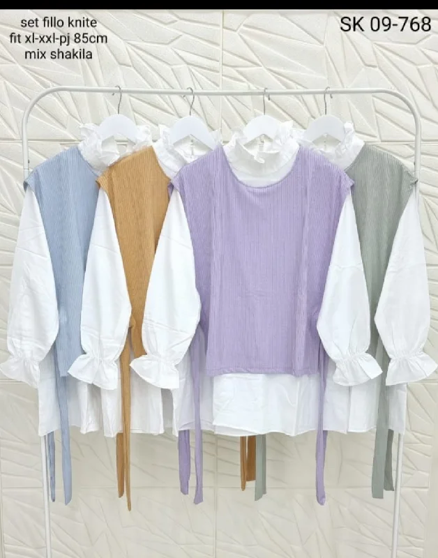 Vest knite Top - Pastel