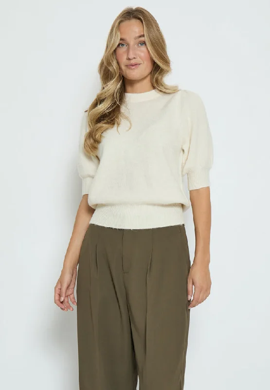 DSGea Half Sleeve Knit Pullover - Gardenia