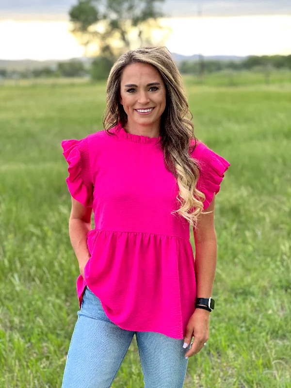 The Izabel Top in Pink