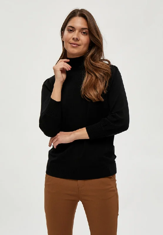 MSMersin Roll Neck Knit - Black